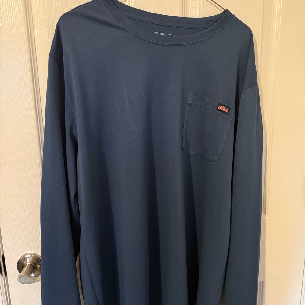 Dickies Men's Navy Long Sleeve Tee